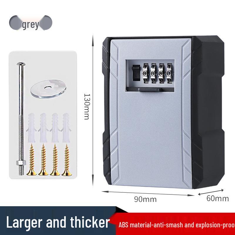 Wall-Mounted Anti-Theft Key Lock Box for Homes and Construction Sites