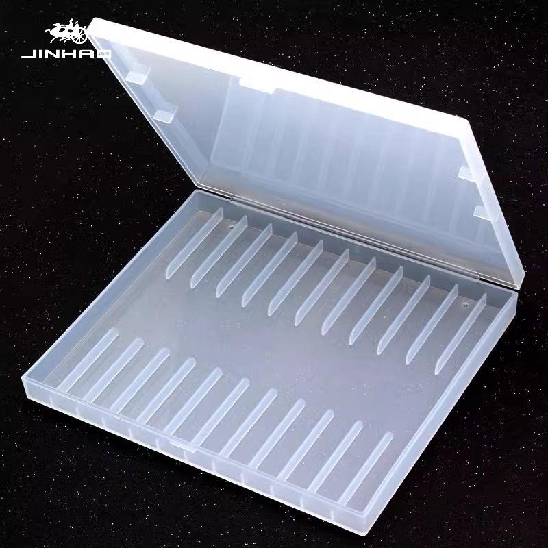 JINHAO 12-Grid Plastic Fountain Pen Display Storage Organizer Box for Pencil Case for HONGDIAN MAJOHN School Supplies Stationery