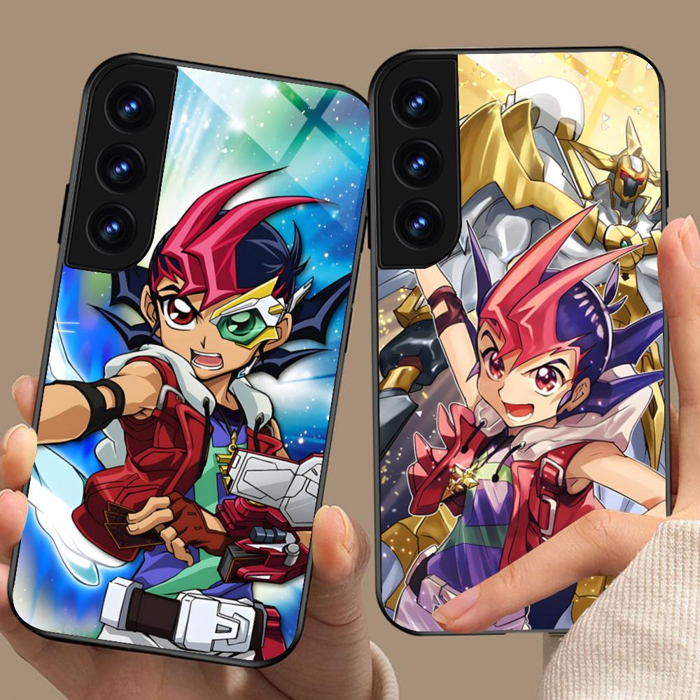 Yugioh Yuma Tsukumo Mobile Phone Case for Samsung Galaxy A56 55 54 53 52 51 36 35 34 23 16 15 5G Glass Colorful Cover Luxury
