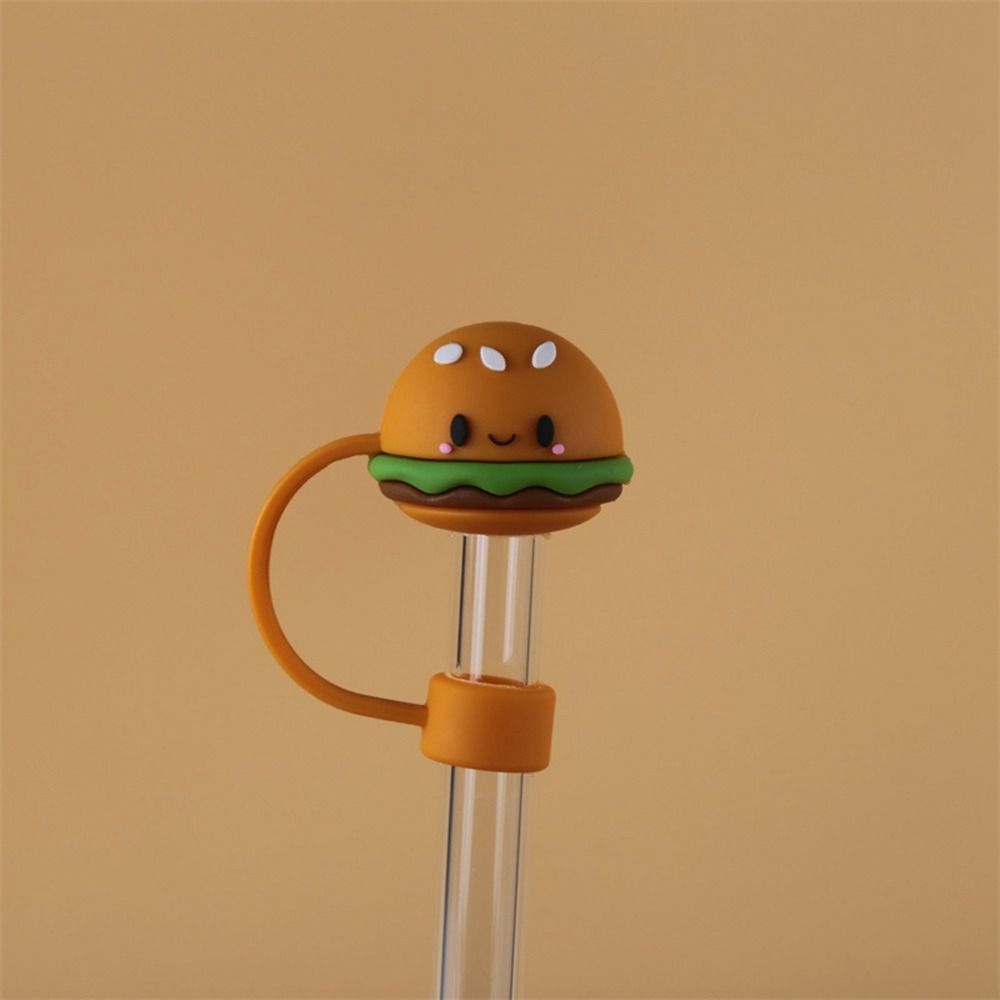 Reusable Silicone Straw Plug Dust-proof Straw Tips Cover Creative Drinking Dust Cap  Water Glass