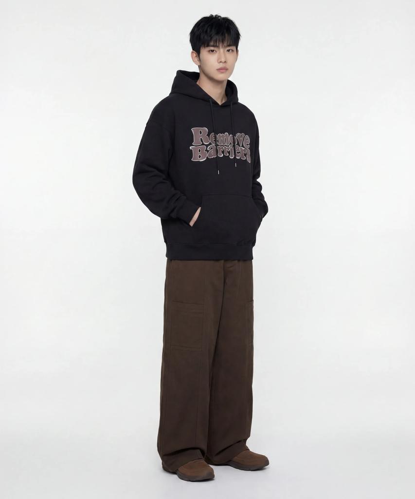 AGOD Side Cut Pocket Peachskin Cotton Pants [Brown]