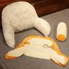 Bedhead Backrest Pillow Dormitory Reading Pillow Pregnant Women Protect Their Waist Plush Cartoon Pattern Seat Cushion with Zipper