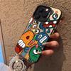 Multiple Little Monsters Apple 15 Mobile Phone Case iPhone13/12/11pro Dirt-resistant Xsmax Anti-drop 16/14XR