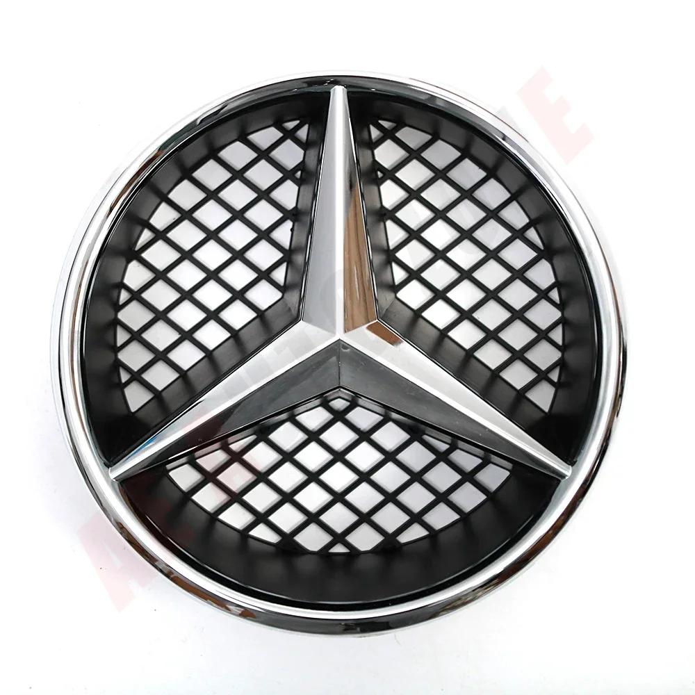 C200 E200 For Mercedes Benz Silver And Black OE Style Front Grille Star Emblem For Mercedes Benz C-Class W204 2008-2014 C180 C20