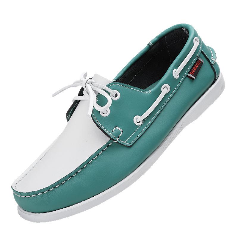Men's Cross-border Summer Slip-on Bean Shoes - Lightweight, Casual, Trendy Boat Shoes for Driving