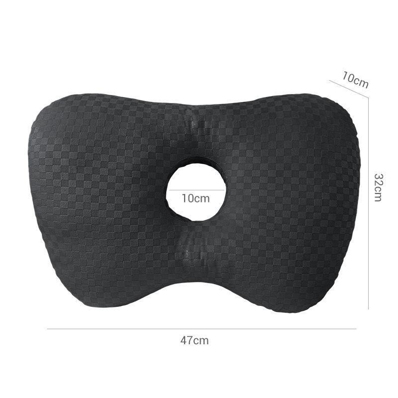 Ear Hole Pillow for Side Sleepers - Single Hole Memory Foam Pillow for Ear Protection, Relieves Ear & Side Face Pain