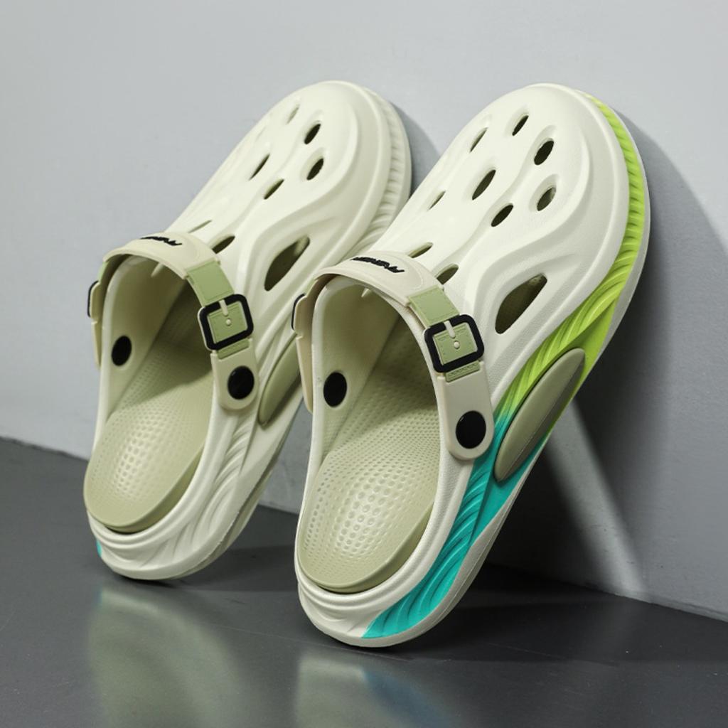 Men's Thick-Soled Perforated Summer Outdoor Comfortable Fashion New Beach Slip-On Sandals for Women