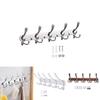 Modern Minimalist Wall Mount Heavy Duty Coat Hook With 5 Hooks For Bathroom And Hotel Doors