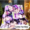 Custom Name Kawaii Stars K-pop Blanket  Ideal Bedding Blanket Perfect for Travel, Camping, Living Rooms, Offices, Sofas, Fan Christmas gift