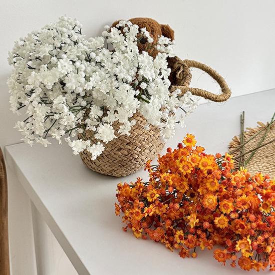 Artificial Baby's Breath Flower Mixed Fake Wildflower Gypsophila Bouquet for Wedding Floral Arrangement Party Home