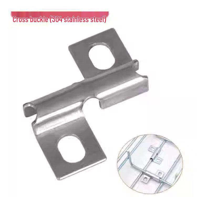 Stainless Steel Double Hole Butterfly Plate for Grid Cable Tray Fixing Electro-galvanized Material
