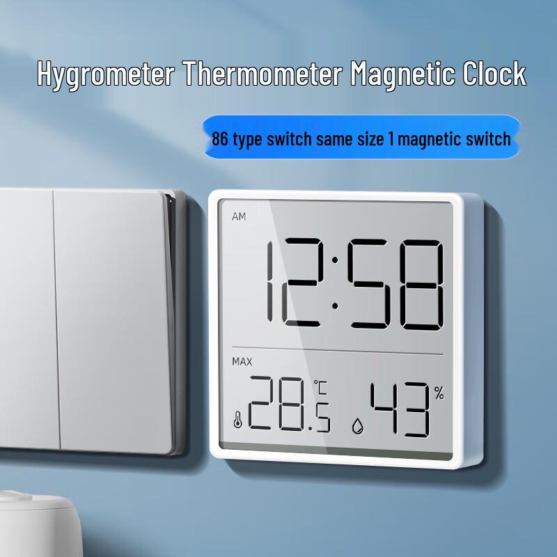MaShi Hoge-Precisie Digitale Thermo-hygrometer Klok