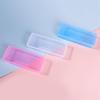 Empty Rectangle Storage Box Multifunction Nail Art Rhinestone Brush Tools Container Small Objects Pen Organizer Case