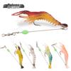**Luminous Biomimetic Soft Shrimp Lure 9cm/6g** - Realistic Fake Shrimp Fishing Bait for Black Fish.