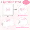 10Pcs Pink Bow Seat Card Wedding Guest Name Seat Card Birthday Party Desktop Decoration Gift Card Tea Party Decoration Supplies