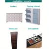 2 pièces de tiroirs basculants pour armoire de cuisine Charnières à pivot auto-fermantes 45 degrés pour tiroir sous évier Organiseurs de salle de bain Armoires à chaussures