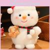 Christmas Santa Claus Snowman Penguin Sled Plush Doll Pendant Children Toy For Holiday Party Decor