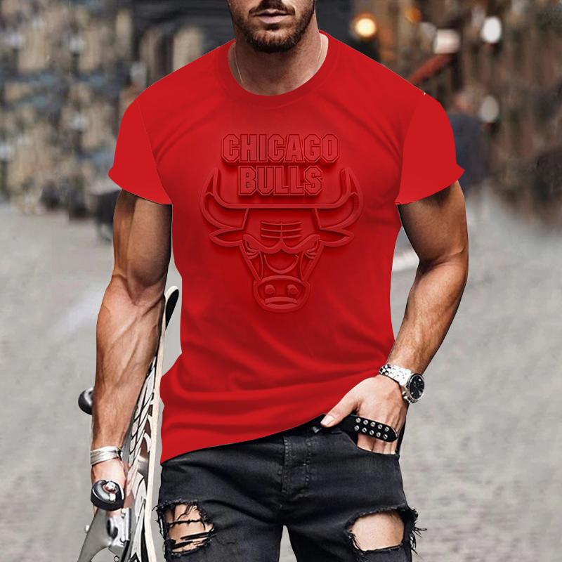European and American Cross-border Summer Men's T-shirt 3D Digital Printing Short Sleeve LiExpress