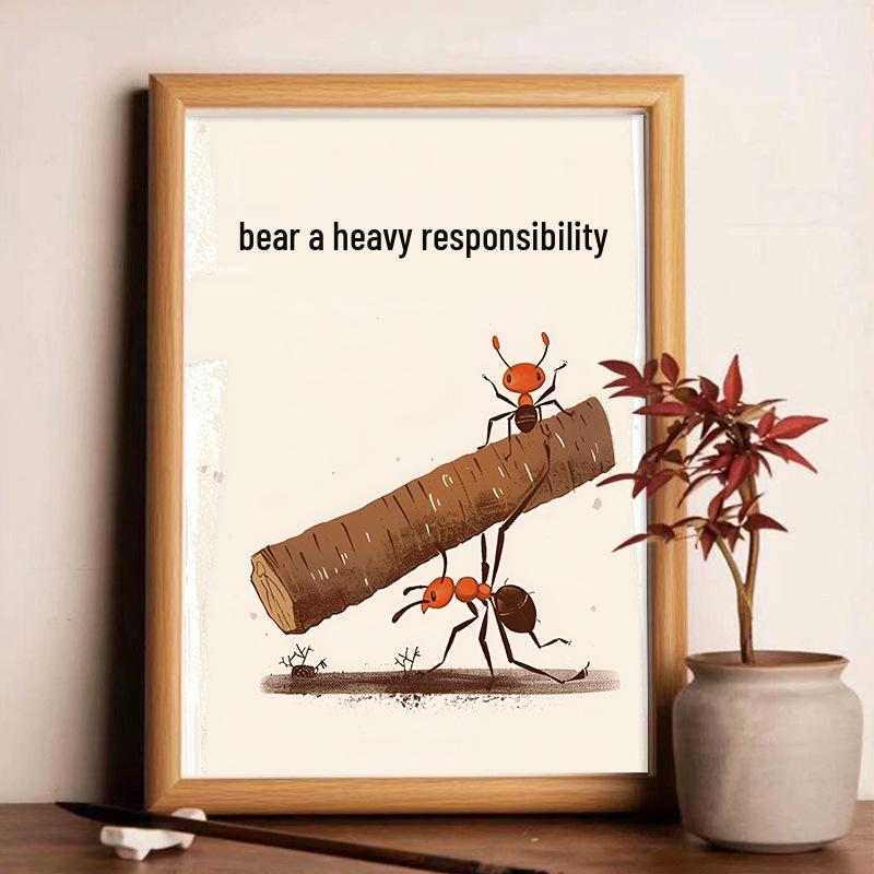 Inspirational Calligraphy & Painting Ornaments: Desktop & Living Room Decor