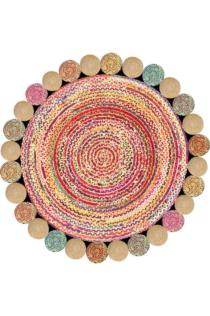 Rovigo Home Washable Round Printed Carpet RHM7012