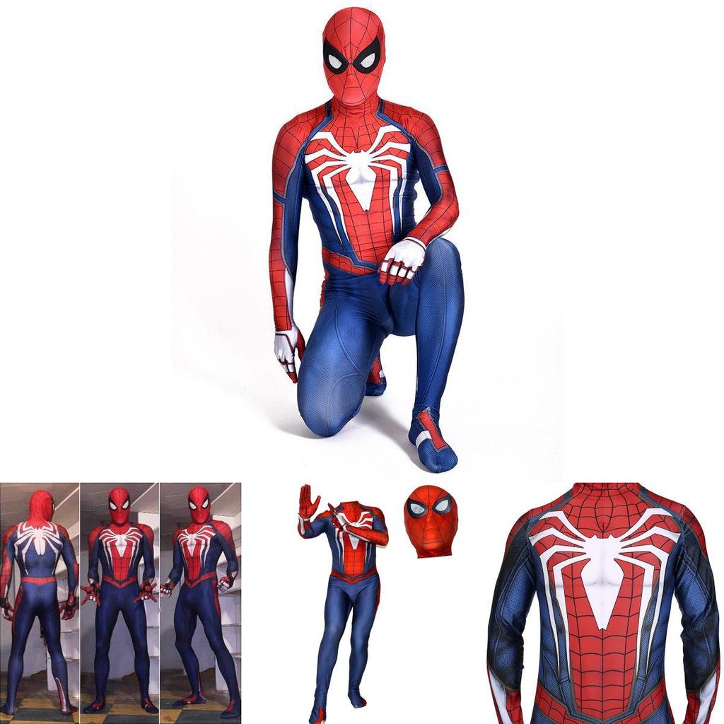 Kostium Cosplay Ps4 Insomniac Spider-man Druk 3d Dorosły Dzieci Strój Spidey Zentai Z Wykwintnym Wykonaniem I Oddychającego Materiału Lycra