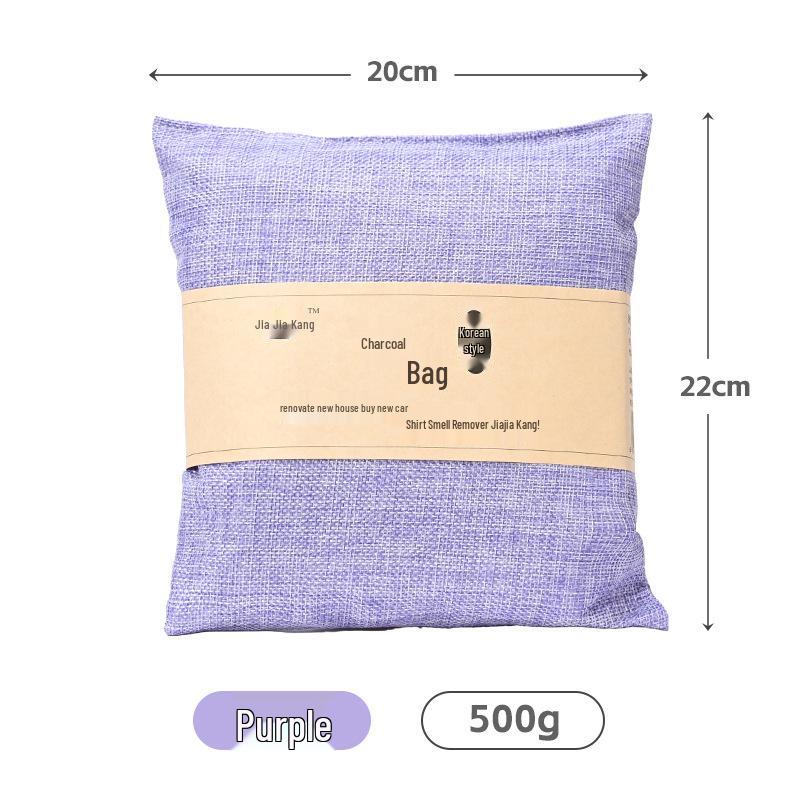 Bamboo Charcoal Bag for Car Odor & Formaldehyde Removal - 200g Activated Carbon Bag