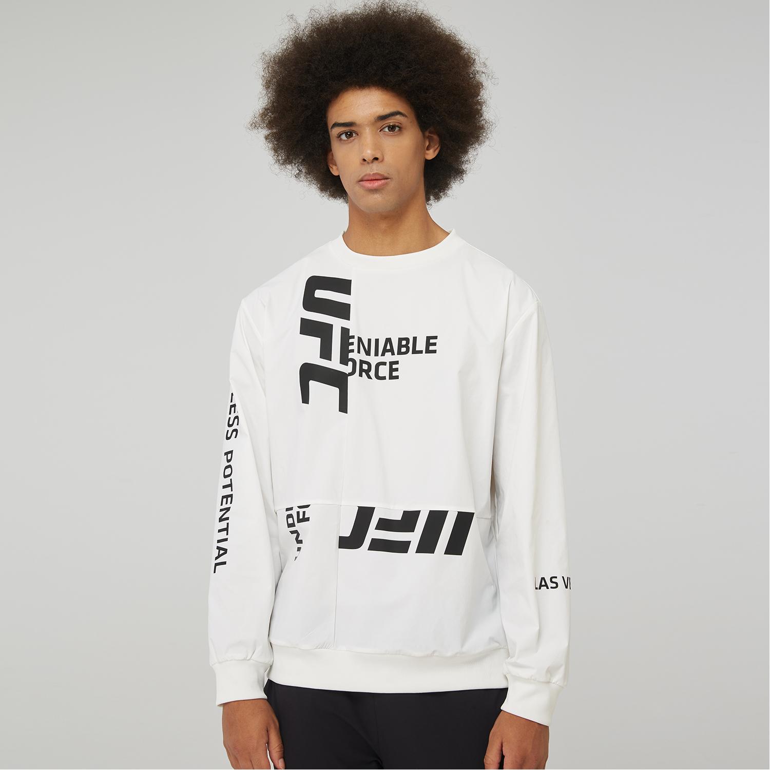 Ufc Sports Ufc Lettering Pullover White U1Lst1101Wh Wh/L