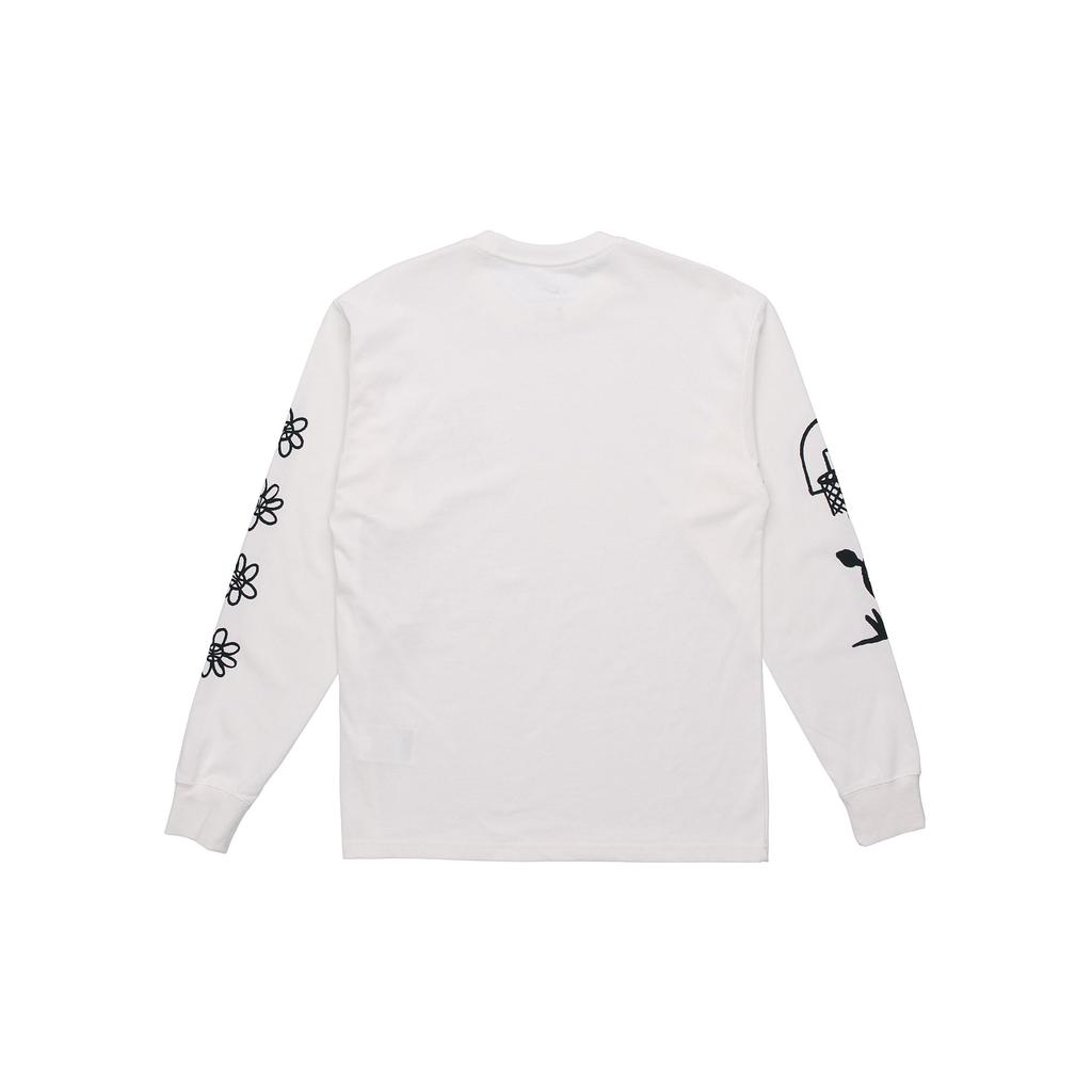Nike Sport Fitness Tricou cu mânecă lungă cu decolteu rotund pentru bărbați Topuri Alb DC1286-910