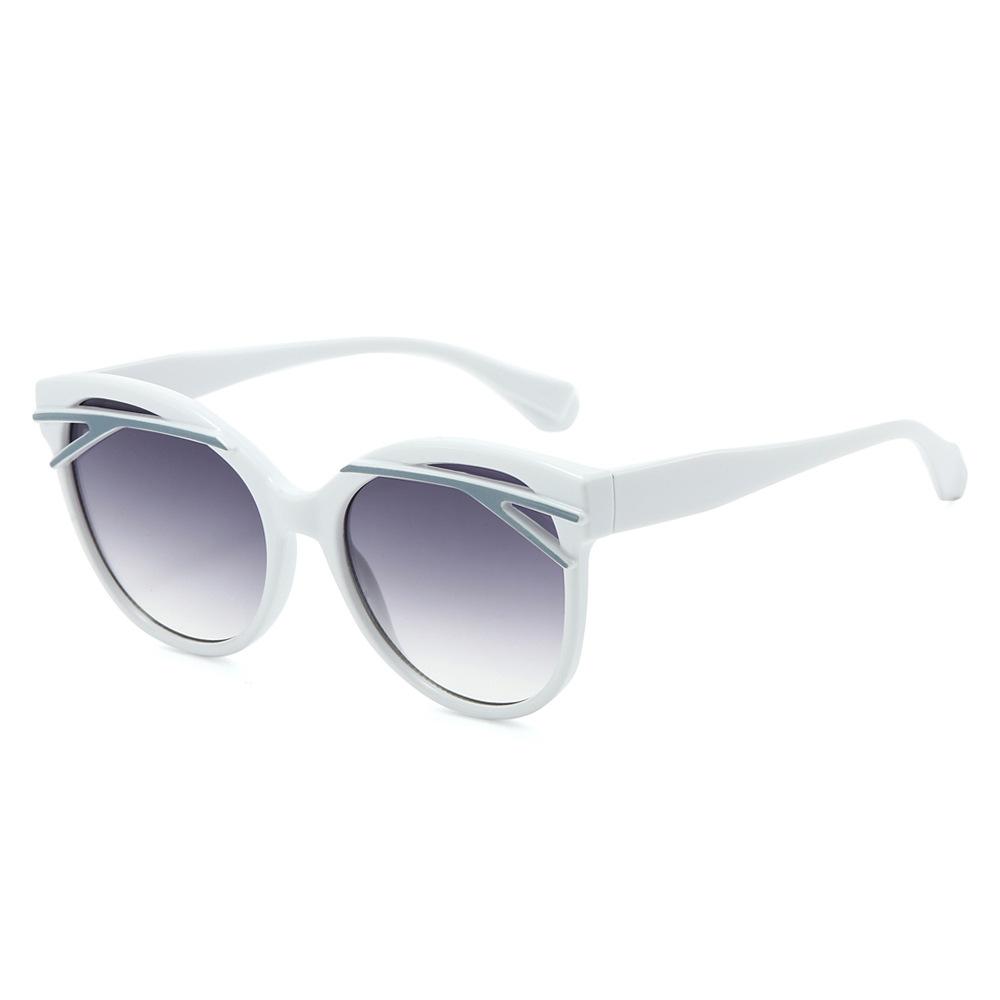 

Fashion Casual Men s and Women s Cat Eye High-end Sunglasses Personality Stylish Large Frame Outdoor UV400 Sunglasses Goggles білий