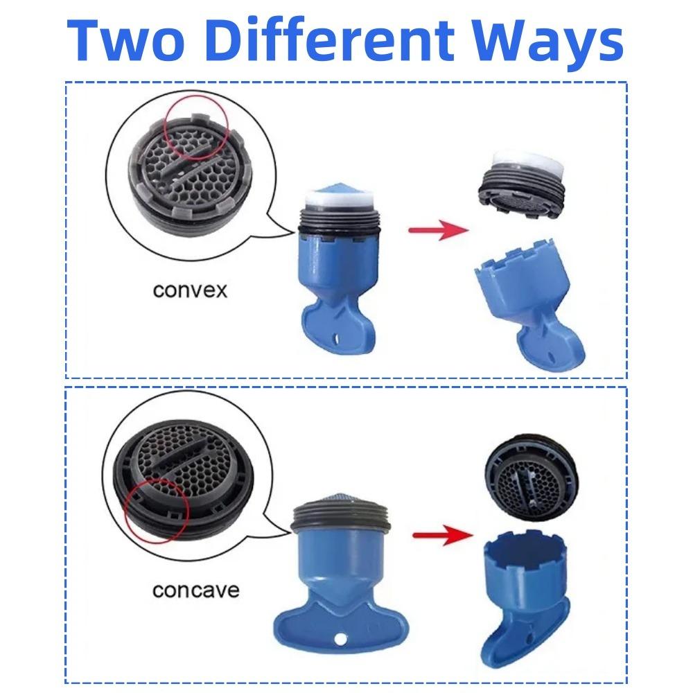 Kitchen Faucet Aerator M24 M21 M18 M16 Female Thread Water Saving Bathroom Taps Plastic Bubbler with Wrench Kitchen Accessories