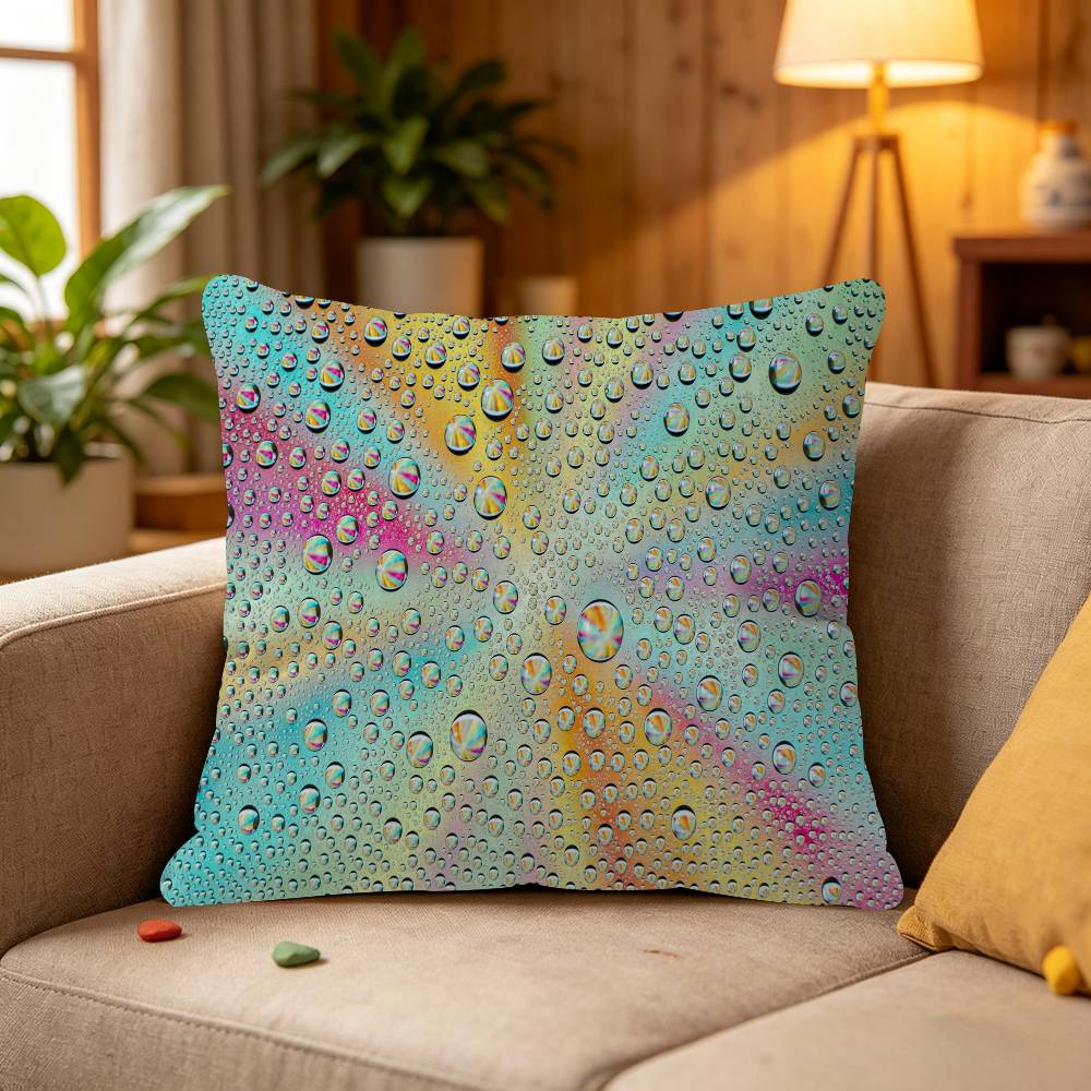 Colorful Paint Splash Pillow Gift Home Office Decoration Bedroom Sofa Car Cushion Cover case 45x45