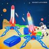 Kids Rocket Launcher Toy Foam Rockets And Sturdy Launcher Stand Outdoor Family Games Fun Outdoor Toy For Kids Birthday Gifts