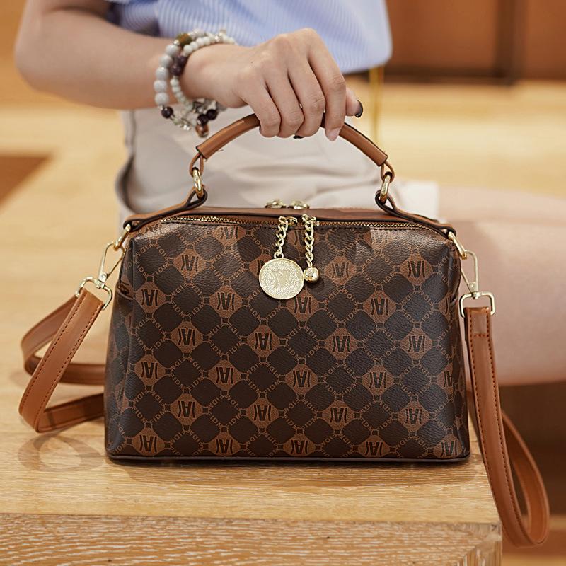 Bag women's bag 2025 new handbag flower simple shoulder messenger bag pillow bag large capacity bag trendy explosion