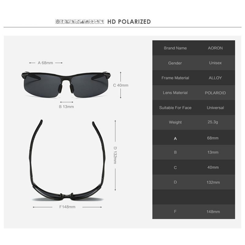 

Driving Polarized Sunglasses Men Aluminum Magnesium Frame Sport Sun Glasses Driver Retro Goggles Sunglass UV400 Anti-Glare