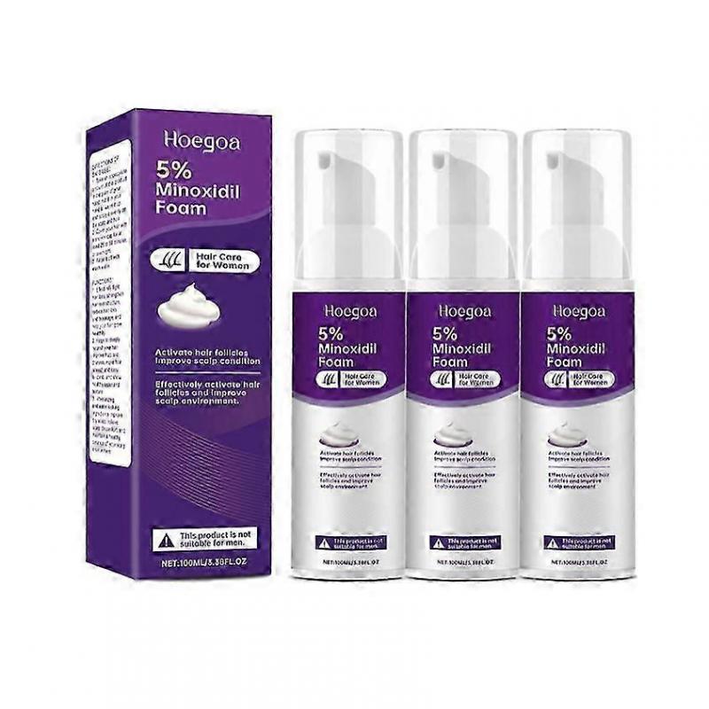 1-5x 100ml 5% Hair Growth Foam for Women, Hair Regrowth Treatment Serum for Thinning Hair & Receding Hairline, 100ml