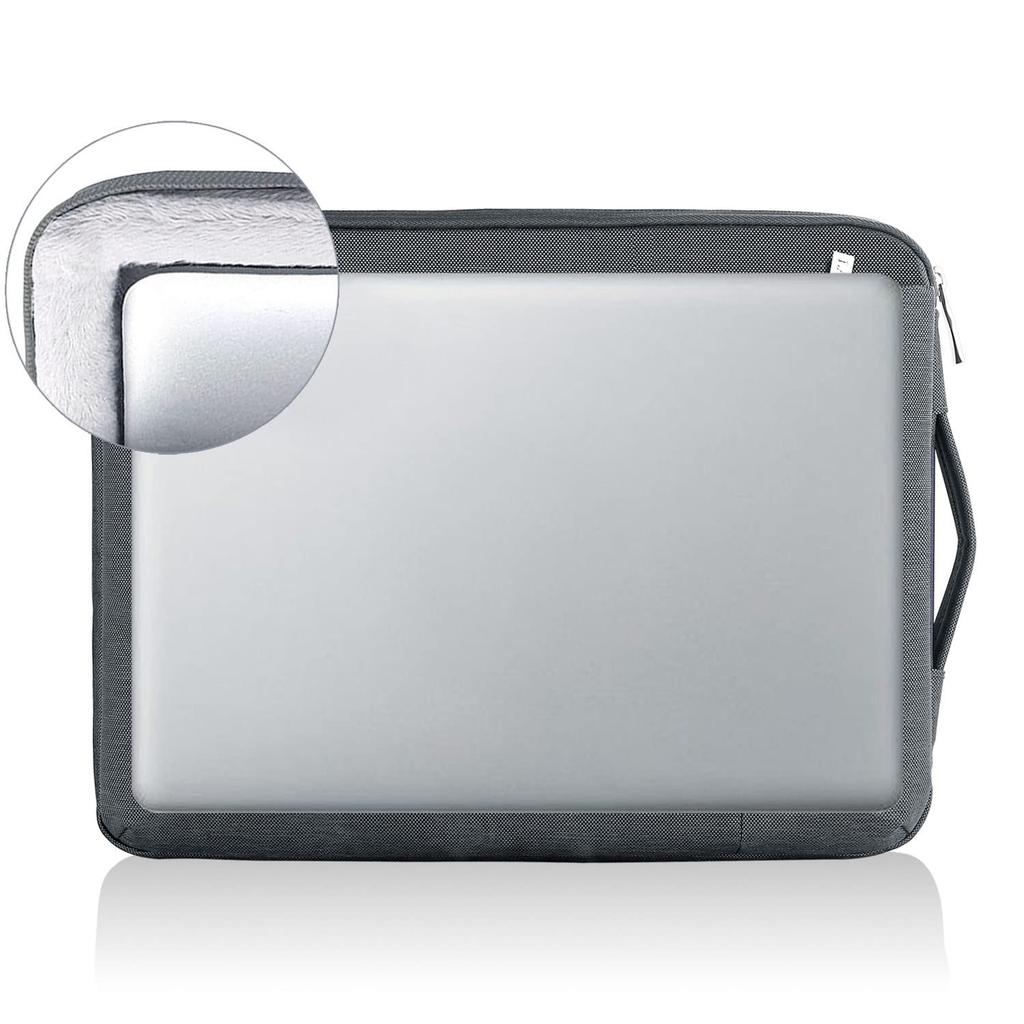 LANDICI Protective Computer Compatible with inch Surface Pro Surface Laptop Go MacBook Air iPad and with Gray 360° Case, 11.6-12.9 Inch,