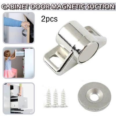 Kell 2pc Cabinet Wardrobe Door Magnetic Door Catch Magnet Door Magnets Suction
