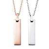 Pair Necklace Diamond Cross Matte Plate Gold Silver [White Clover] & 4SUP056GO&4SUP056SV