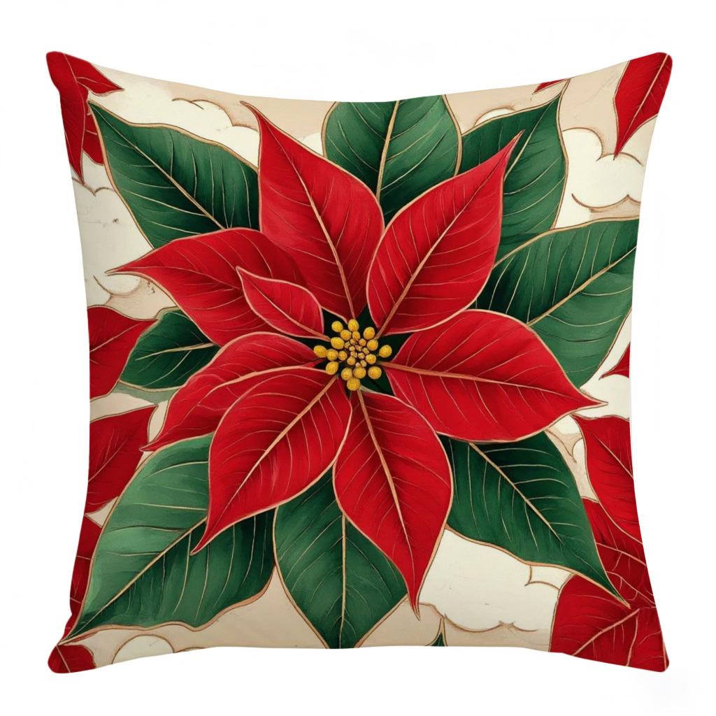 New Christmas Pillow Case Red Combination Festive Atmosphere Decoration Home Sofa Pillow Bedside Cushion