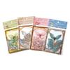 Momo PET Sticker Pack: Unbounded Butterfly Series - 3D Ice Crystal Laser Gold Butterfly Stickers