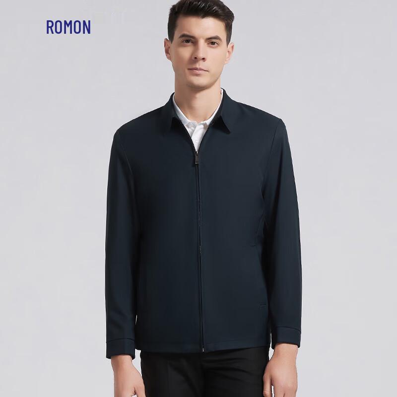 Luomeng Men's Business Casual Turn-down Collar Jacket