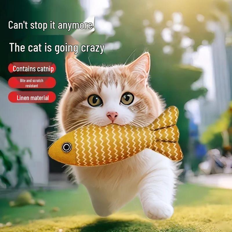 Catnip Fish Toy: Durable, Bite-resistant, Self-play Boredom Relief for Kittens