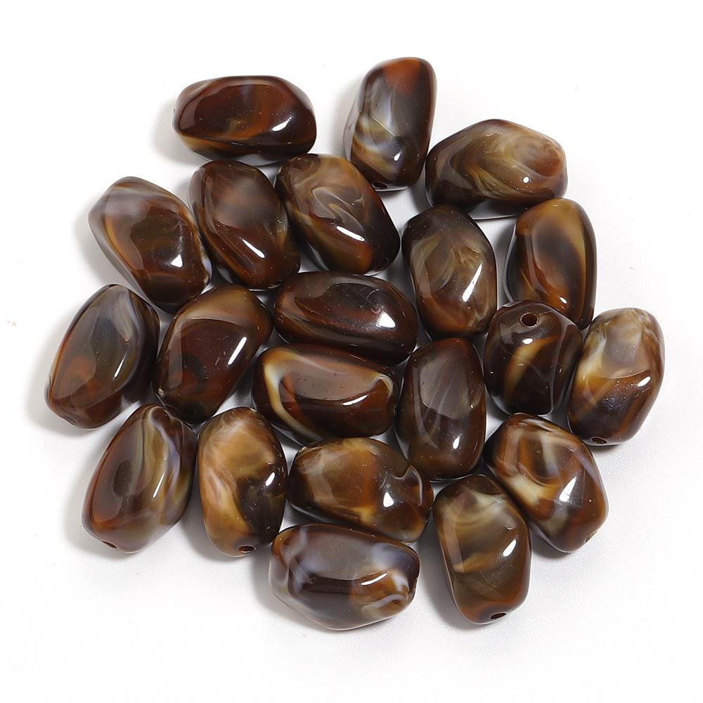 20PCS/Lot Irregular Acrylic Beads Two-tone Cloud Beads Making Meteorite shape Loose Spacer Beads DIY Bracelet Necklace