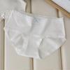 Girls' A-grade Cotton Underwear with Antibacterial Gusset - Soft, Breathable, Hip-Hugging, Mid-Waist, Sweet & Simple Triangle Shorts