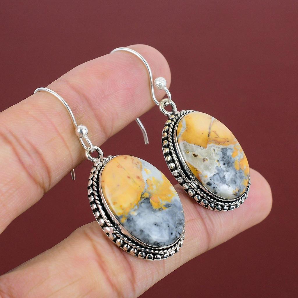 Maligano Jasper Earring Vintage Earrings Awesome Gemstone Jewelry 925 Sterling Silver Earring Handmade Earring Silver Jewelry Gifts For Mom