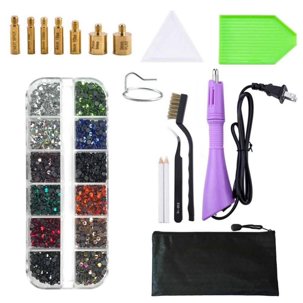 

Набор для установки страз с клеем горячей фиксации и инструментами для DIY для одежды
