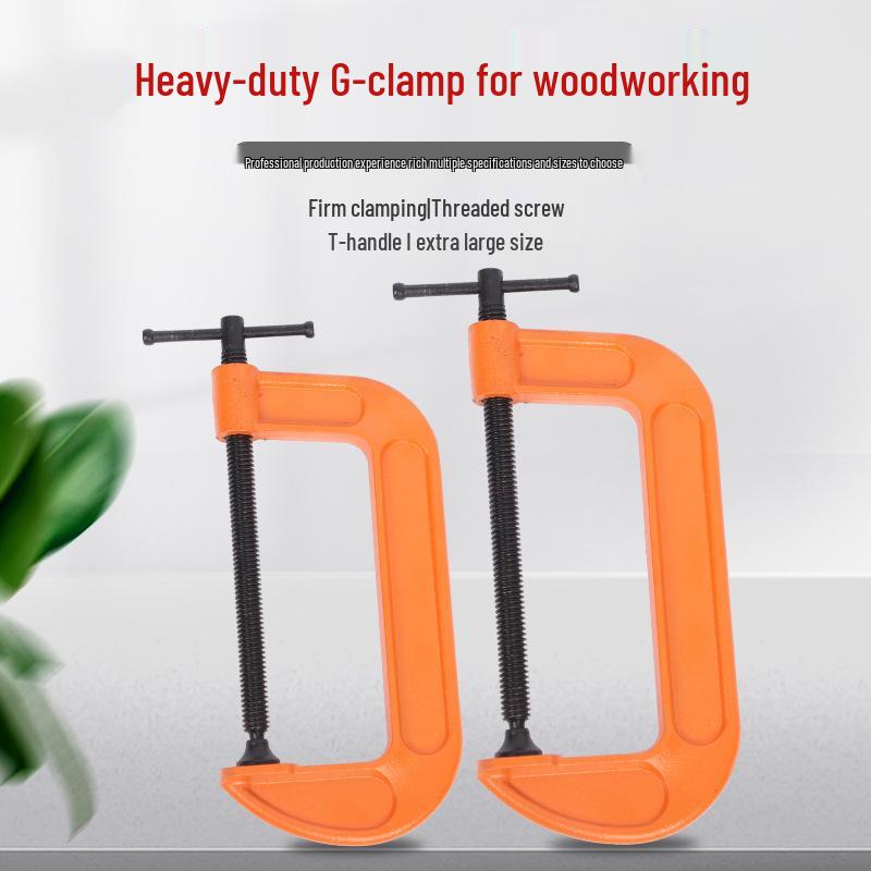 Heavy-Duty Ductile Iron C-Type Quick Woodworking Clamp
