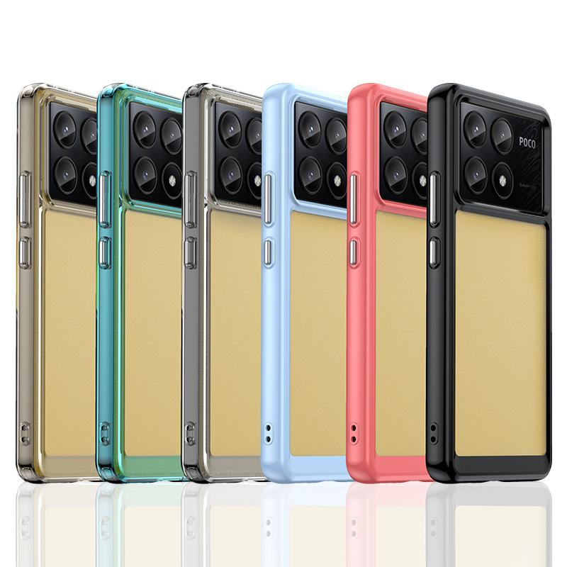 Applicable To Colorful Xiaomi PocoX1Pro Mobile Phone Case K11E Mobile Phone Case F1Pro All-inclusive Acrylic + TPU Solid Color