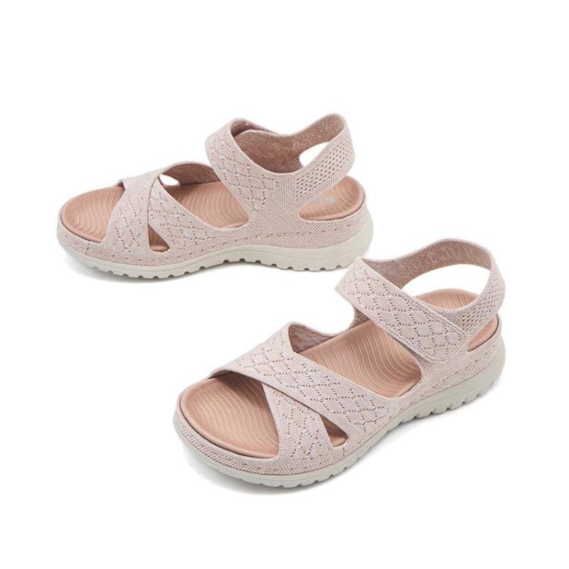 Fashion GKTINOO Women New Fashion Sandals 2025 Summer New Outdoor Sports Beach Wedge Height Increase Womens Comfortable Opened Toe Shoes