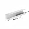 1pc 8.5cm/3.35in Under Desk Cable Management Tray Self Adhesive Cable Storage Rack Basket for Power Strip Adapter Useful